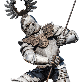 Medieval Knight Statue Italy PNG with transparent background