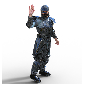 Medieval Knight Waving Greeting PNG with transparent background