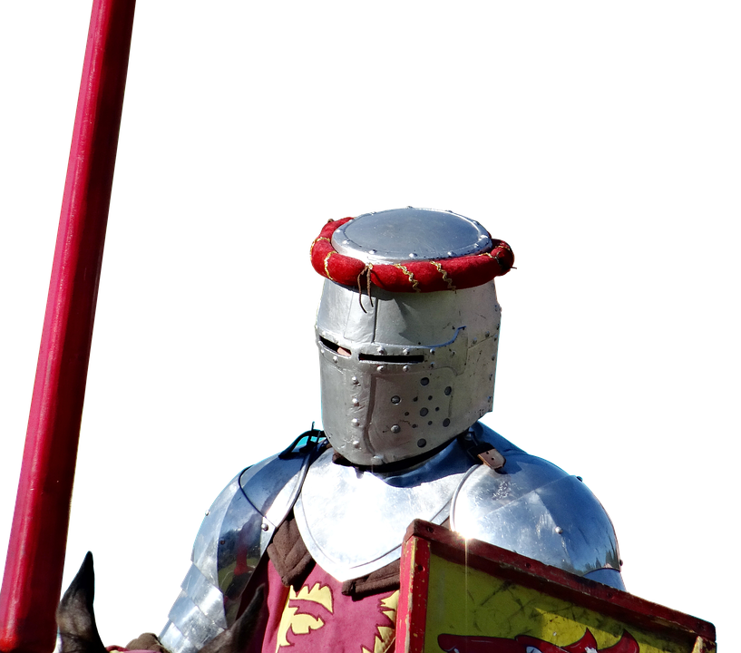 Medieval Knightin Armor PNG with transparent background
