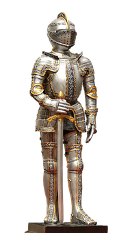 Medieval Knightin Armor PNG with transparent background