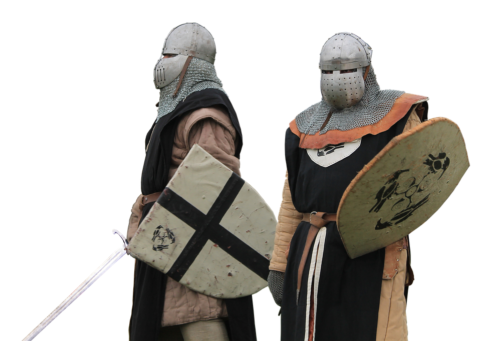 Medieval Knights Readyfor Battle PNG with transparent background
