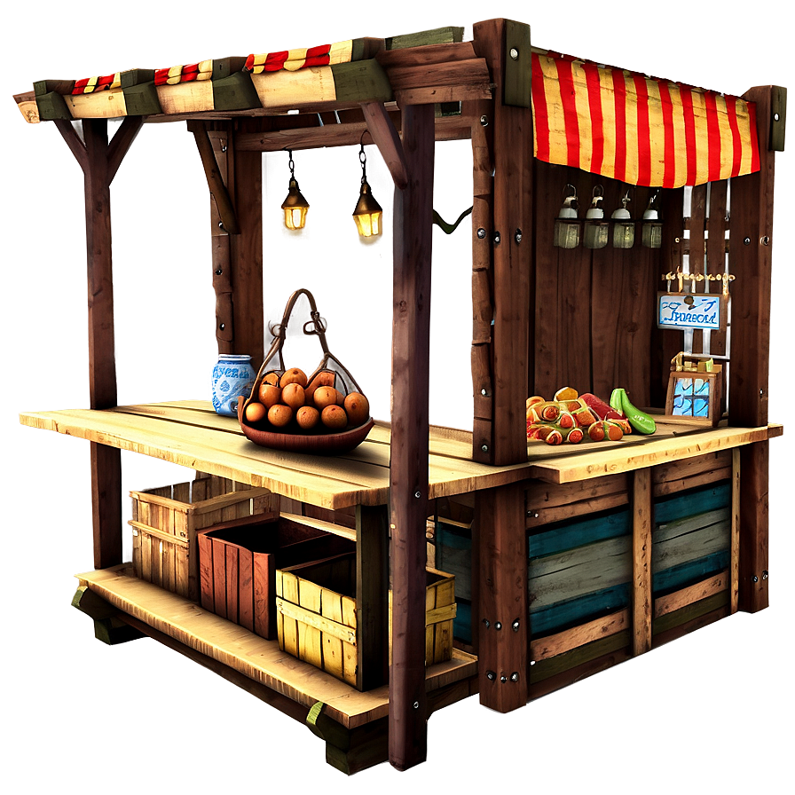 Medieval Market Stall Png Wup43