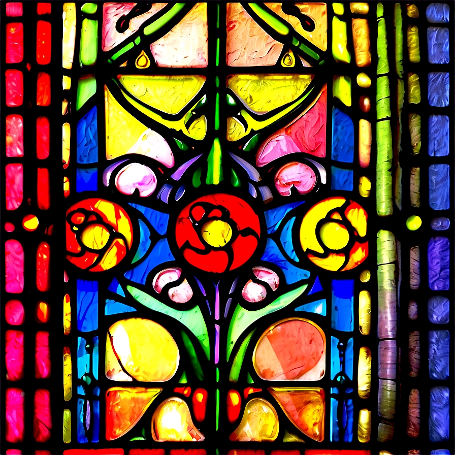 Medieval Stained Glass Window Png 06232024