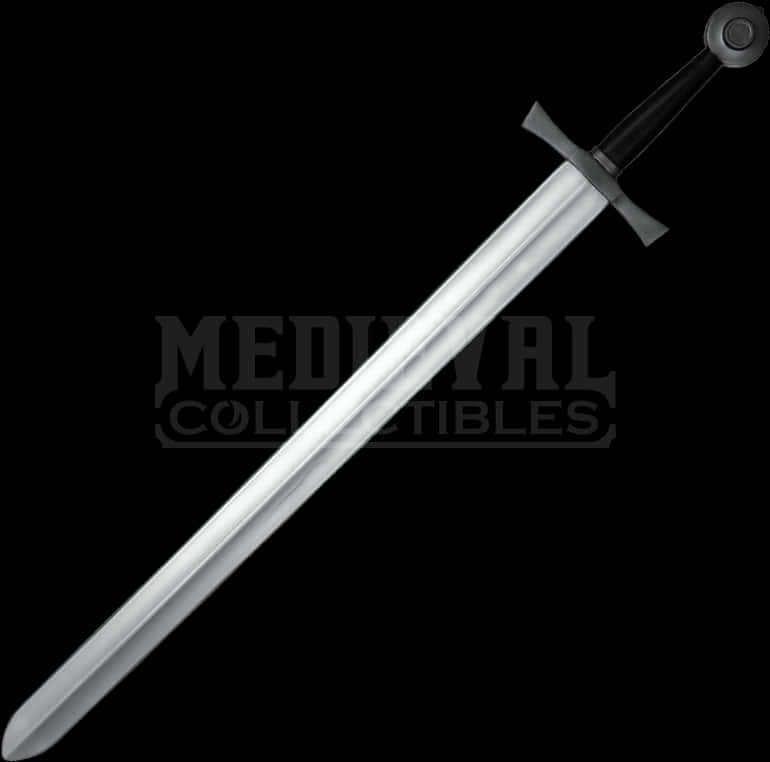 Medieval Sword Black Background