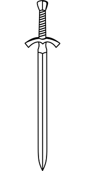 Medieval Sword Vector Illustration