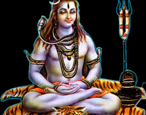 Meditating Lord Shiva