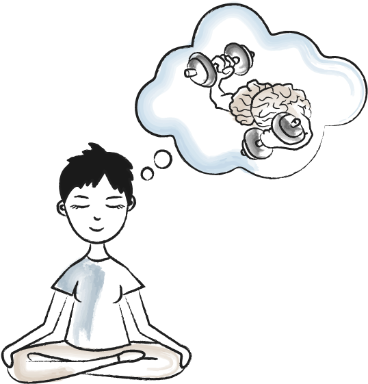 How Fit Is Your Brain 5 Week Online Program - Guided Meditation Clip Art PNG with transparent background