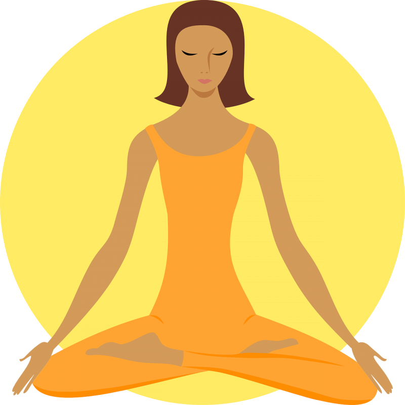 Meditation Pose Illustration