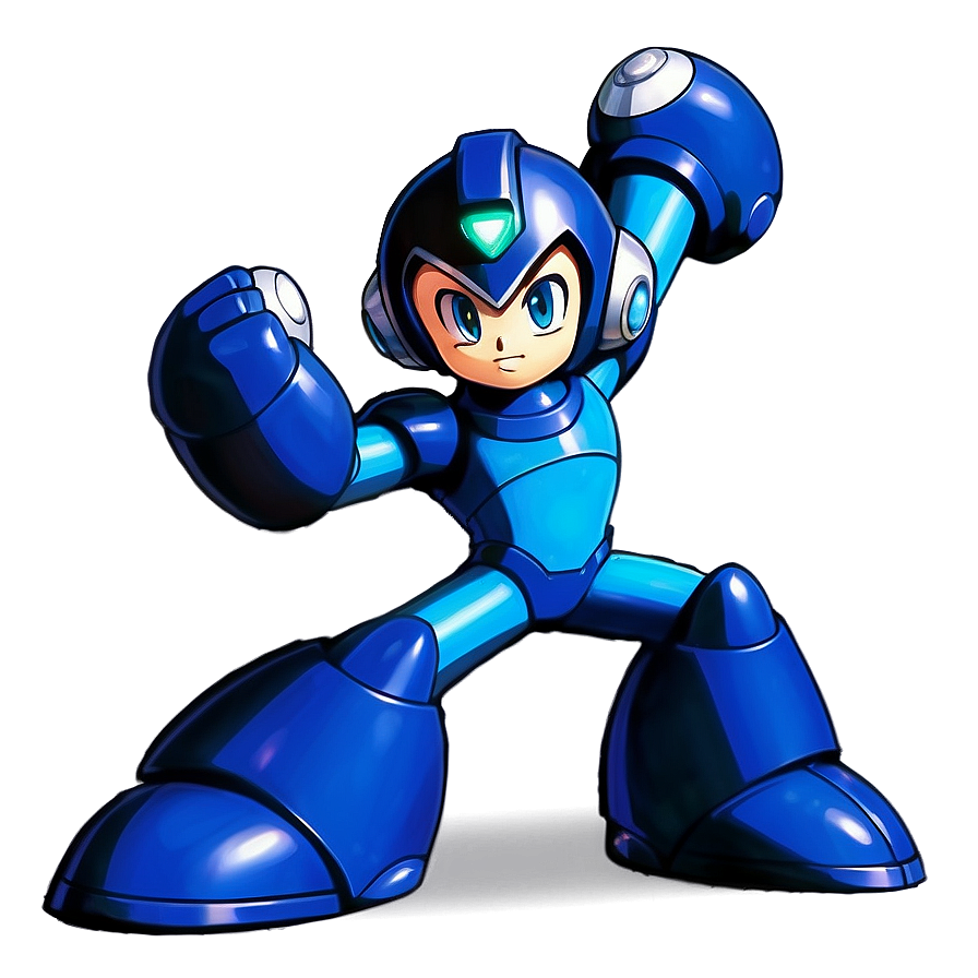 Mega Man Action Pose Png Sru61