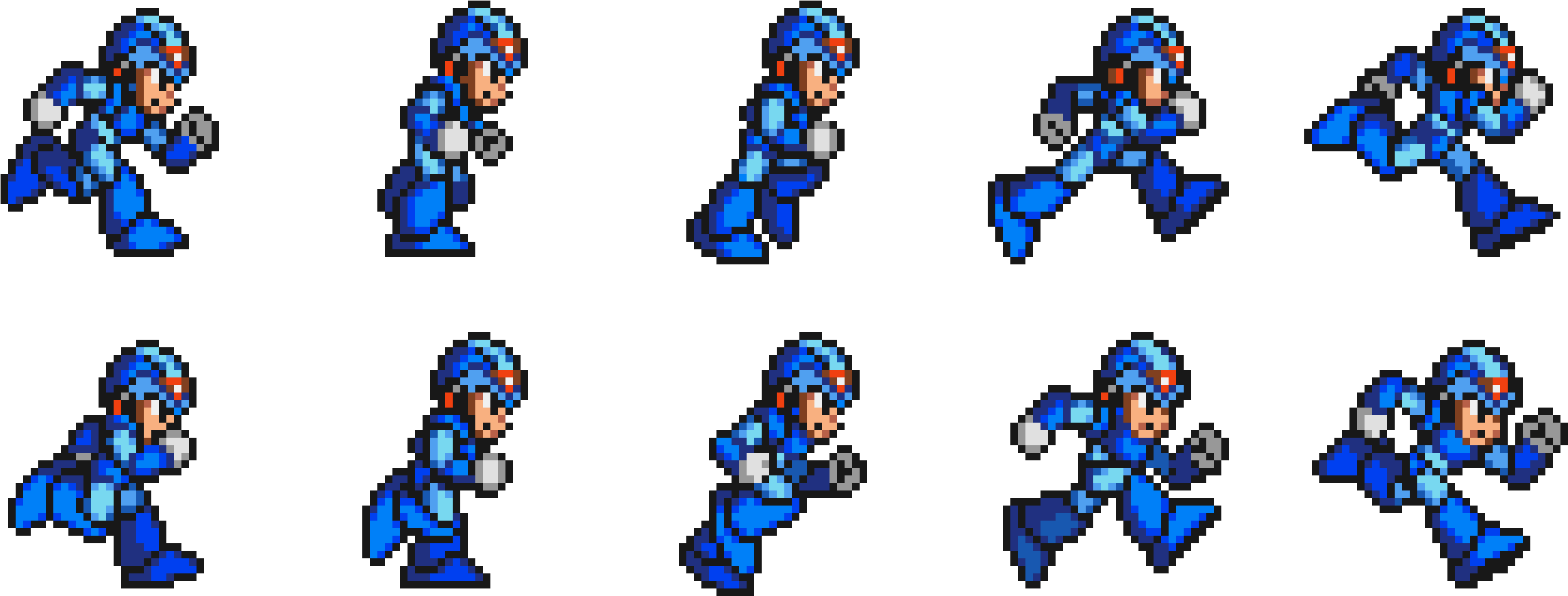 Mega Man Running Sprite Animation