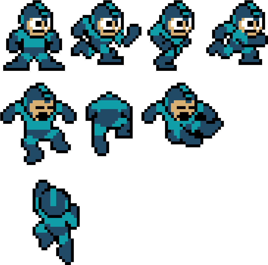 Mega Man Sprite Animation Sequences