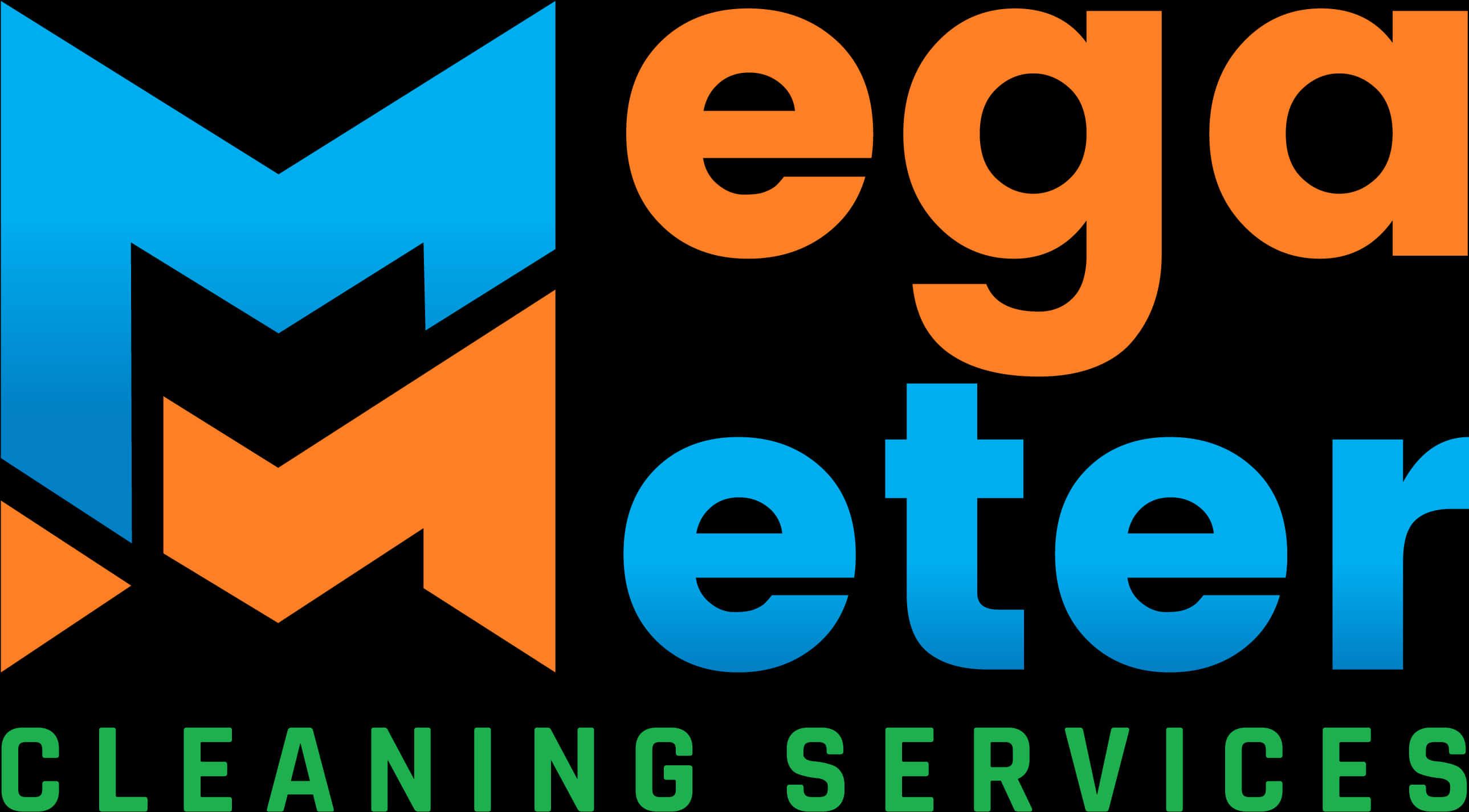 Mega Meter Cleaning Services Logo PNG with transparent background