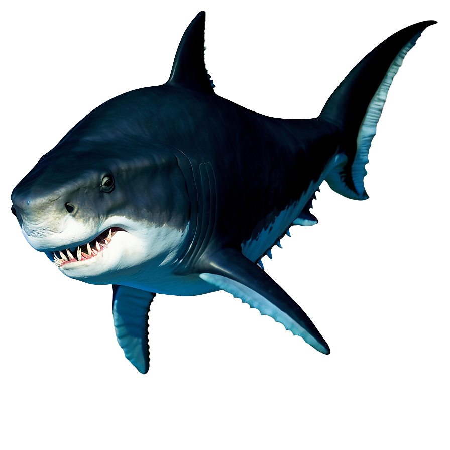 Megalodon Side View Png Tht30