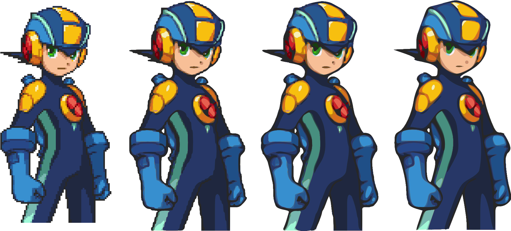 Megaman Character Sprite Poses