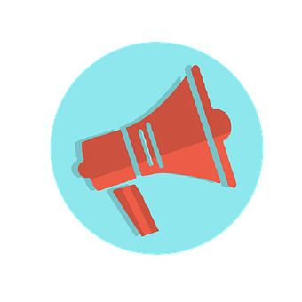 Megaphone Icon Graphic PNG with transparent background