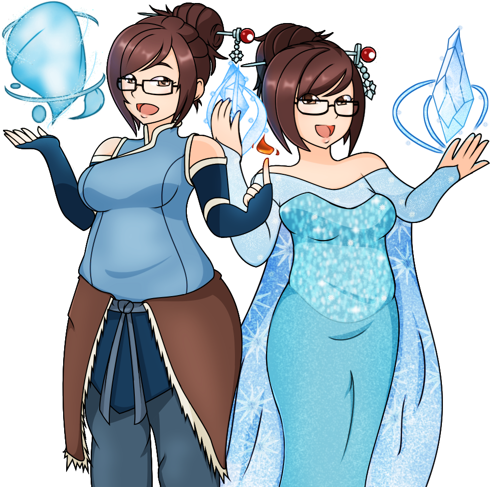 Mei Overwatch Dual Forms Fan Art