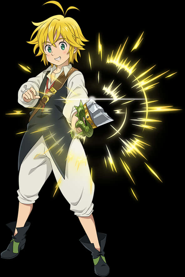 Meliodas Dragon's Sinof Wrath PNG with transparent background