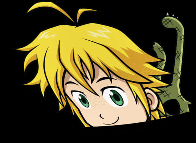 Meliodas Smile Seven Deadly Sins PNG with transparent background