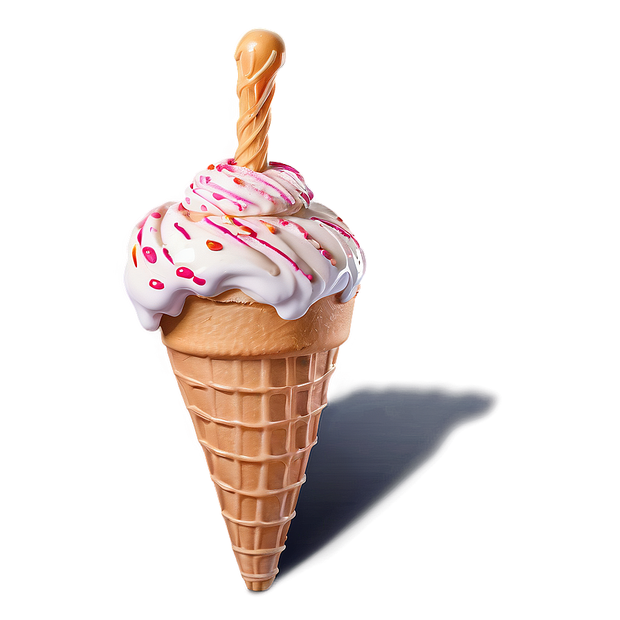 Melting Ice Cream Cone Png 67