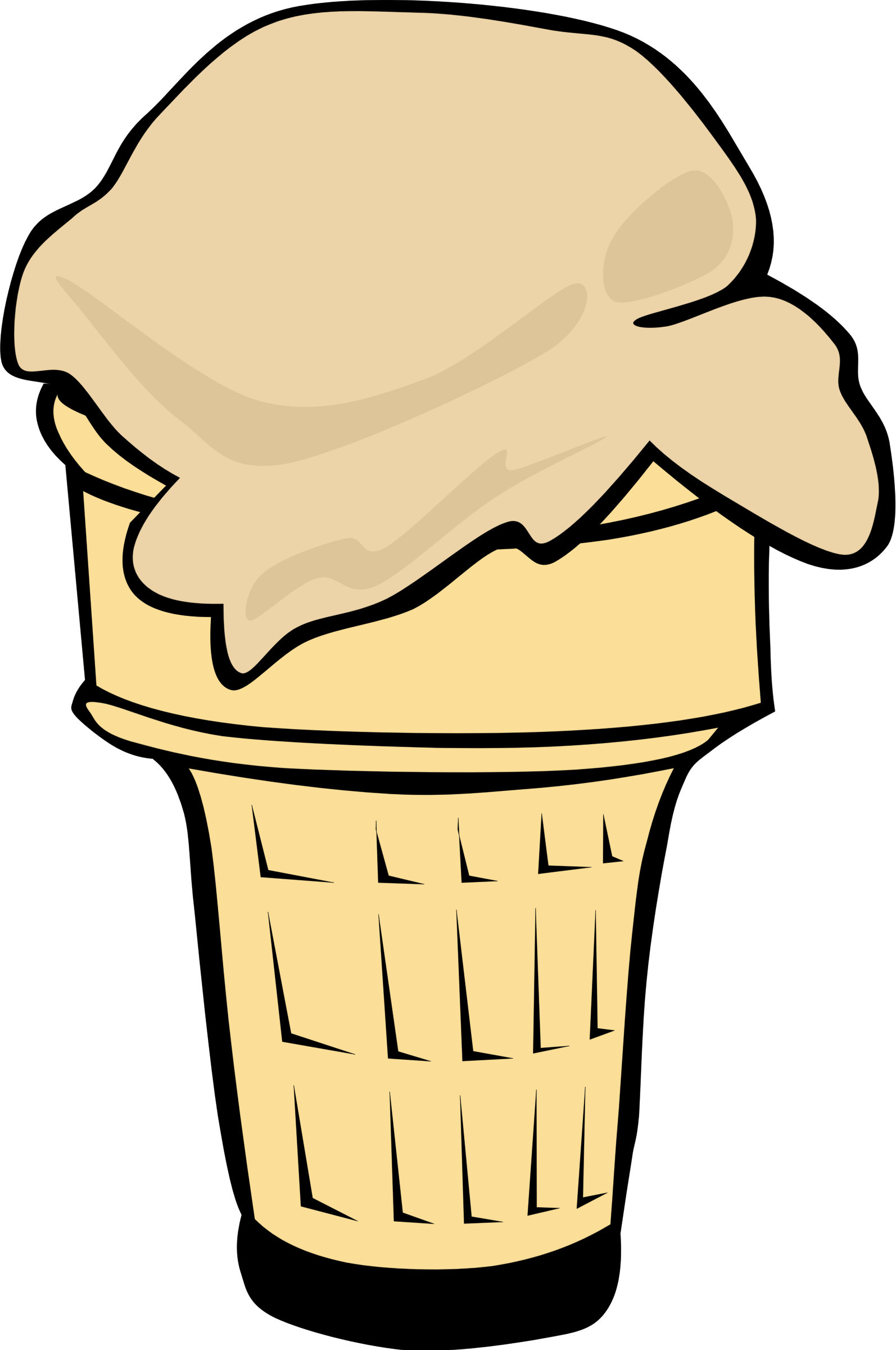 Fast Food Desserts Ice - Ice Cream Cone Clip Art, HD Png Download PNG with transparent background