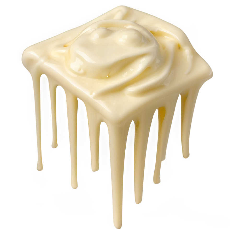 Melting White Chocolate PNG wic PNG with transparent background