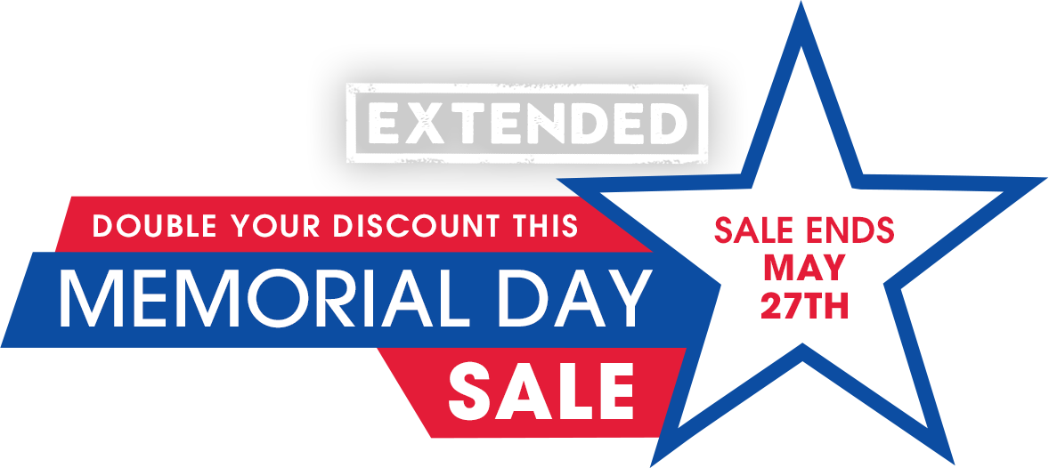 Memorial Day Sale Extended Promotion