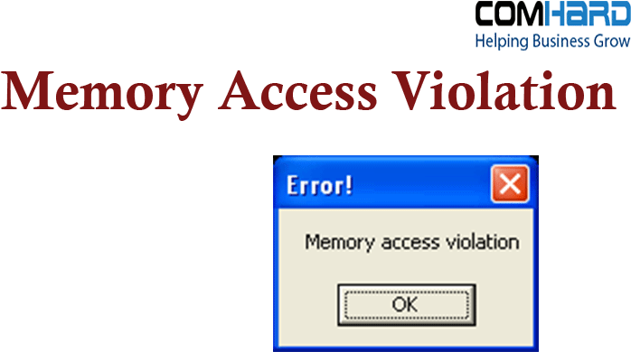 Memory Access Violation Error Dialog