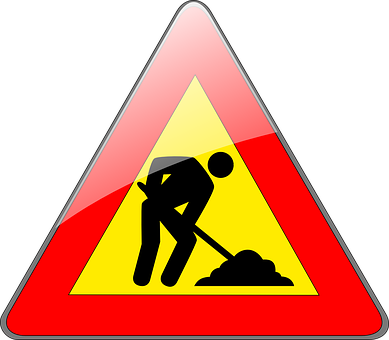 Men At Work Sign Graphic PNG with transparent background