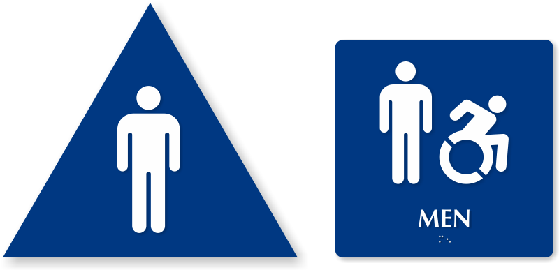 Men Bathroom Signs Accessibility