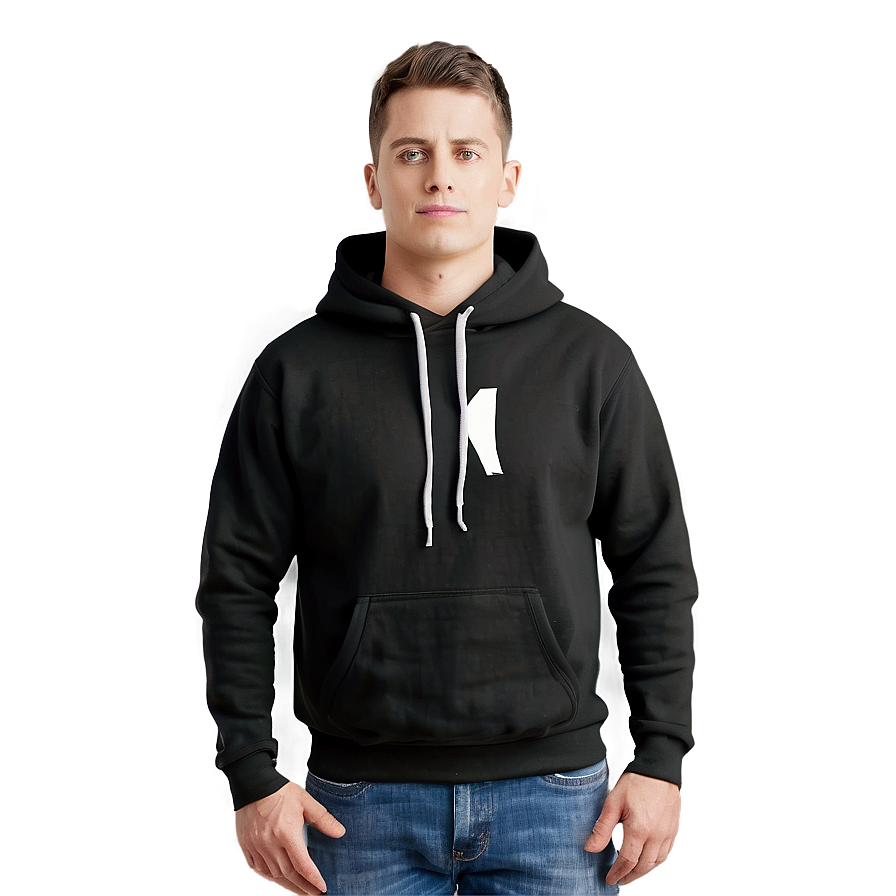 Men's Black Hoodie Png Pvw