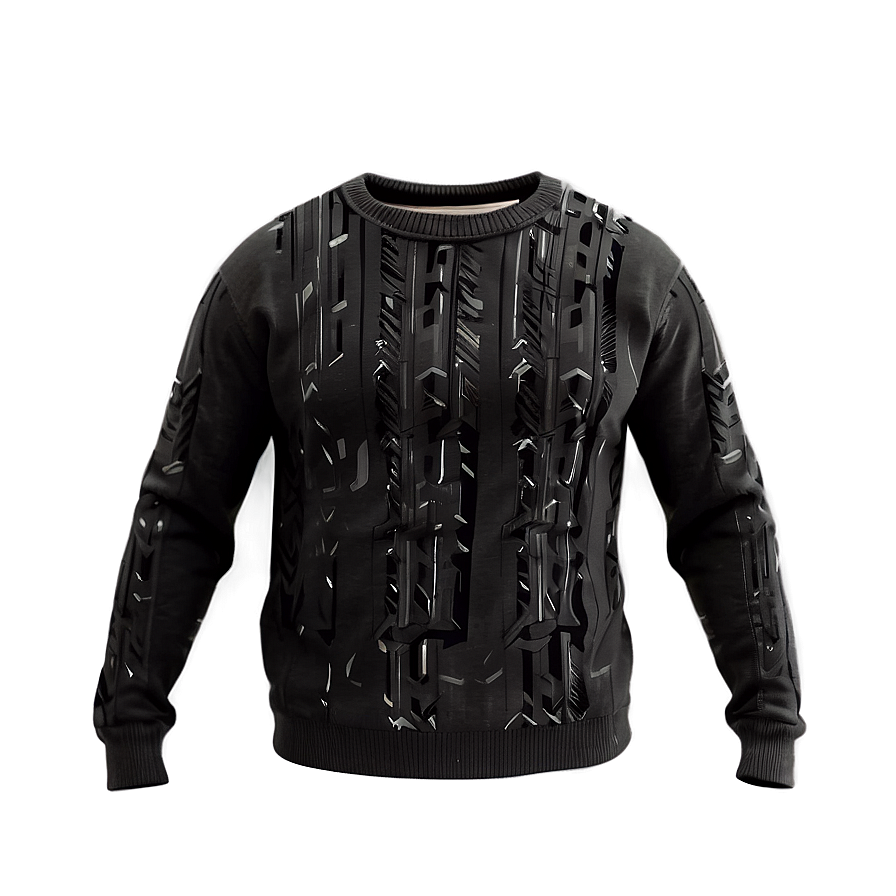 Men's Black Sweater Png Pwq10