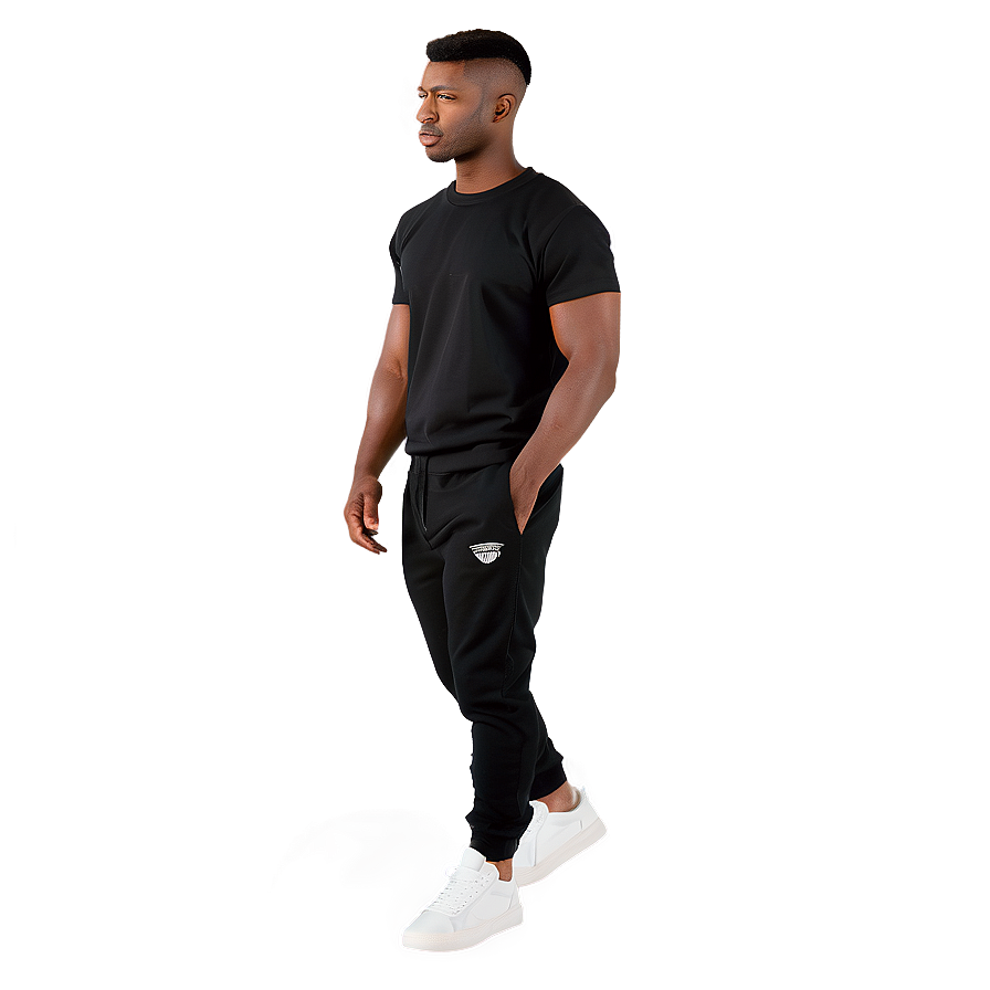 Men's Black Sweatpants Png Qtk