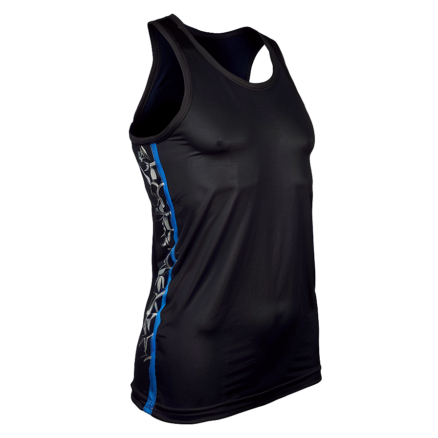 Men's Black Tank Top Png Pnu31