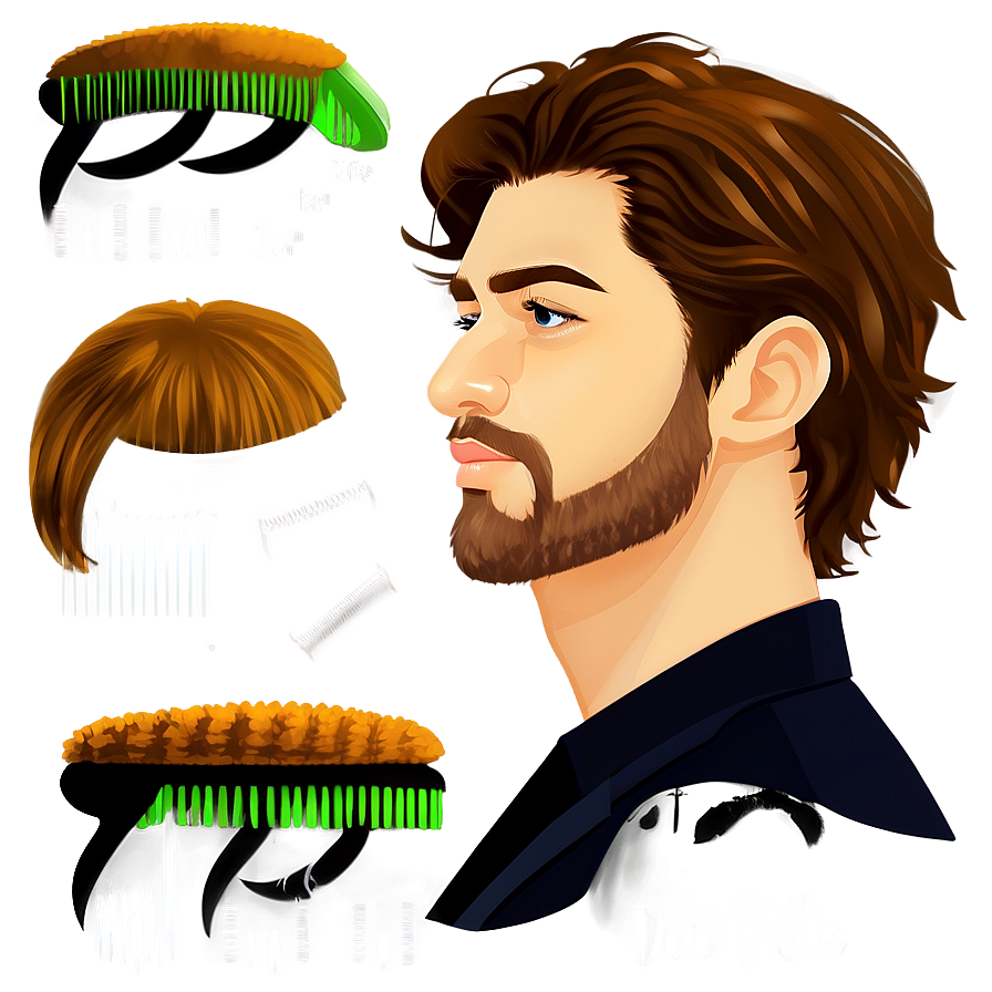 Men's Hair Clipart Png 90