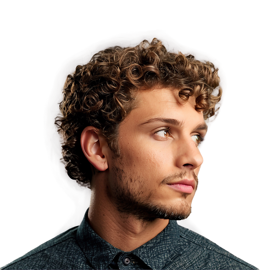 Men's Perm Hairstyle Png Gyl97