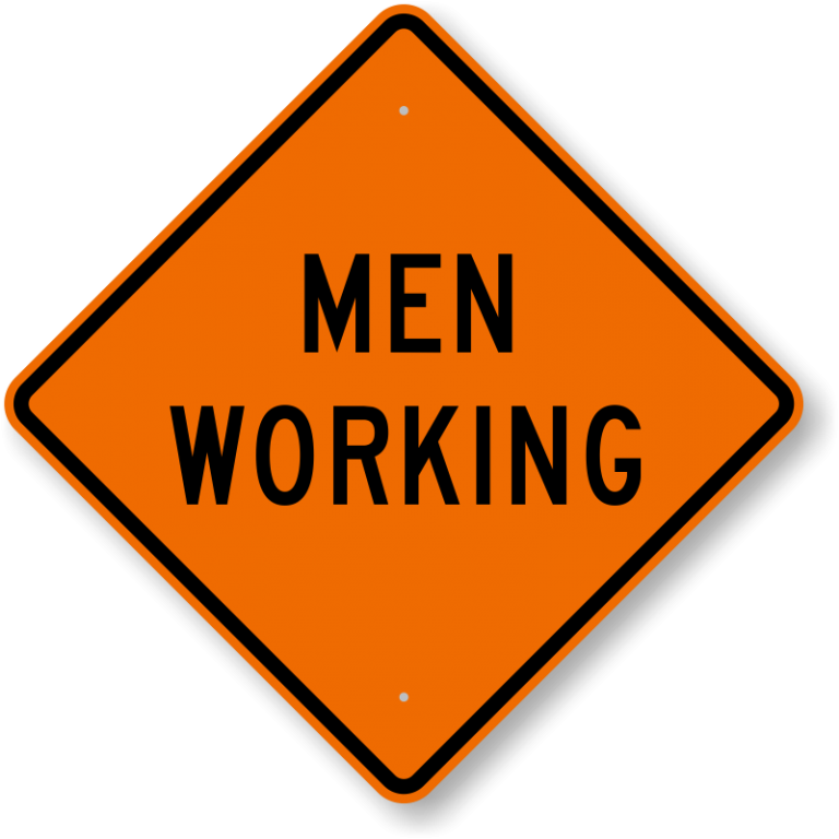 Men Working Sign Image