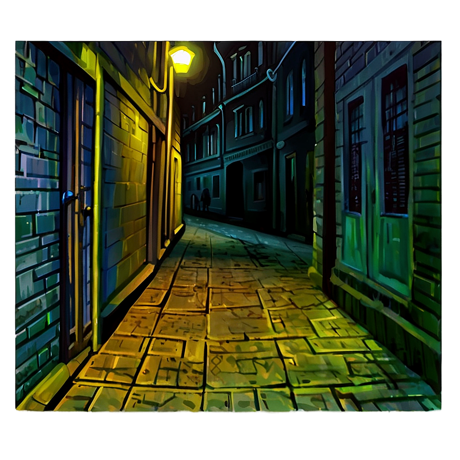 Menacing Dark Alley PNG 06252024 PNG with transparent background