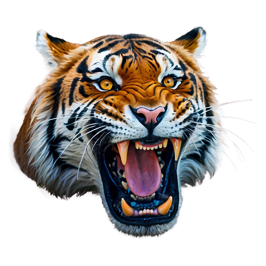 Menacing Tiger Growl Png Prg