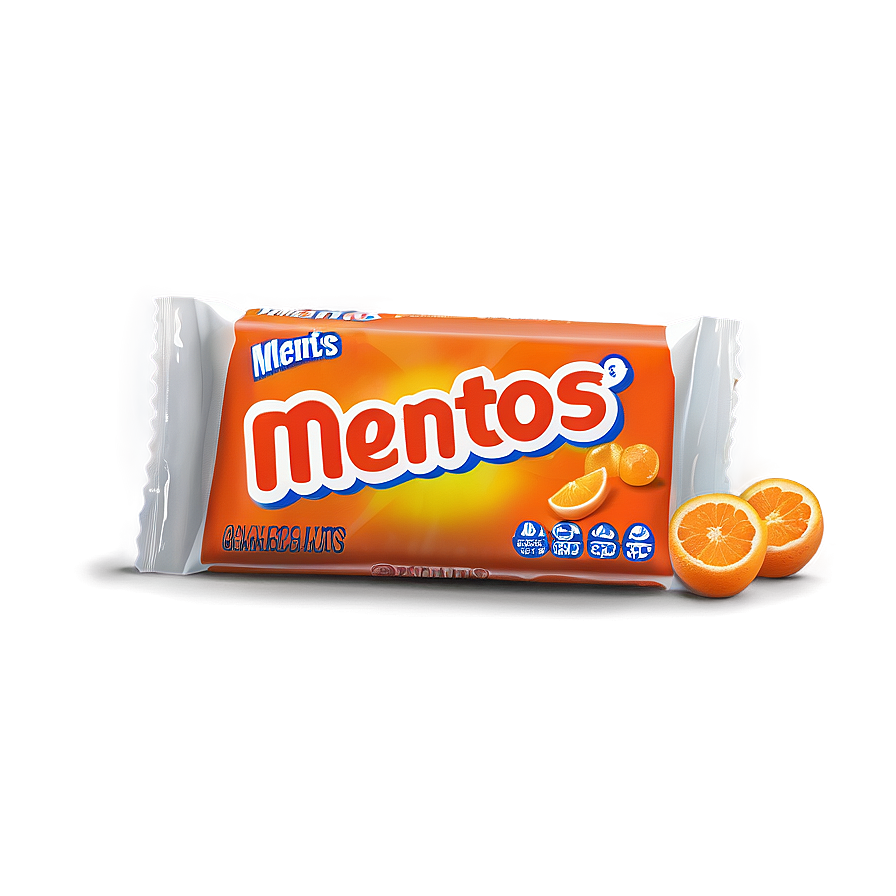 Mentos Juicy Orange Mints Png 06252024