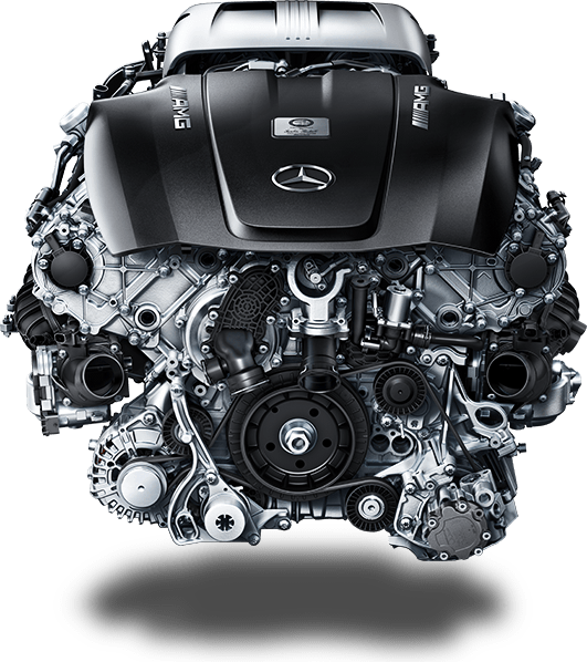 Amg V8 Engine - Mercedes Amg Gtr Motor, HD Png Download PNG with transparent background