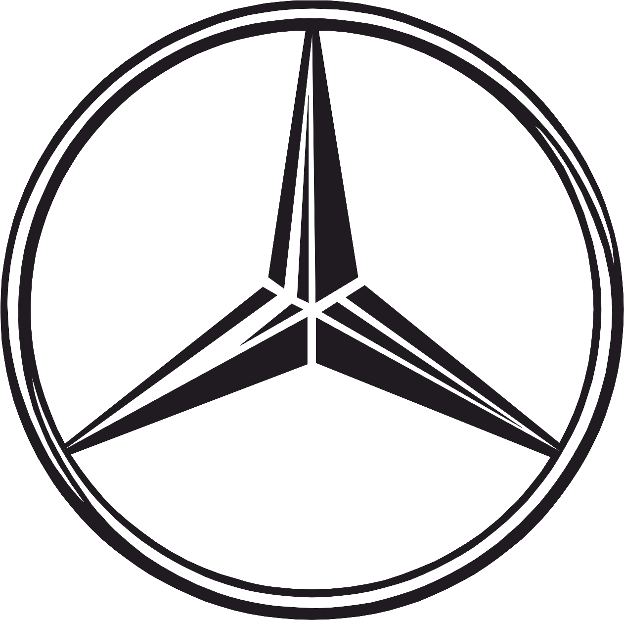 Mercedes Benz Logo Silhouette