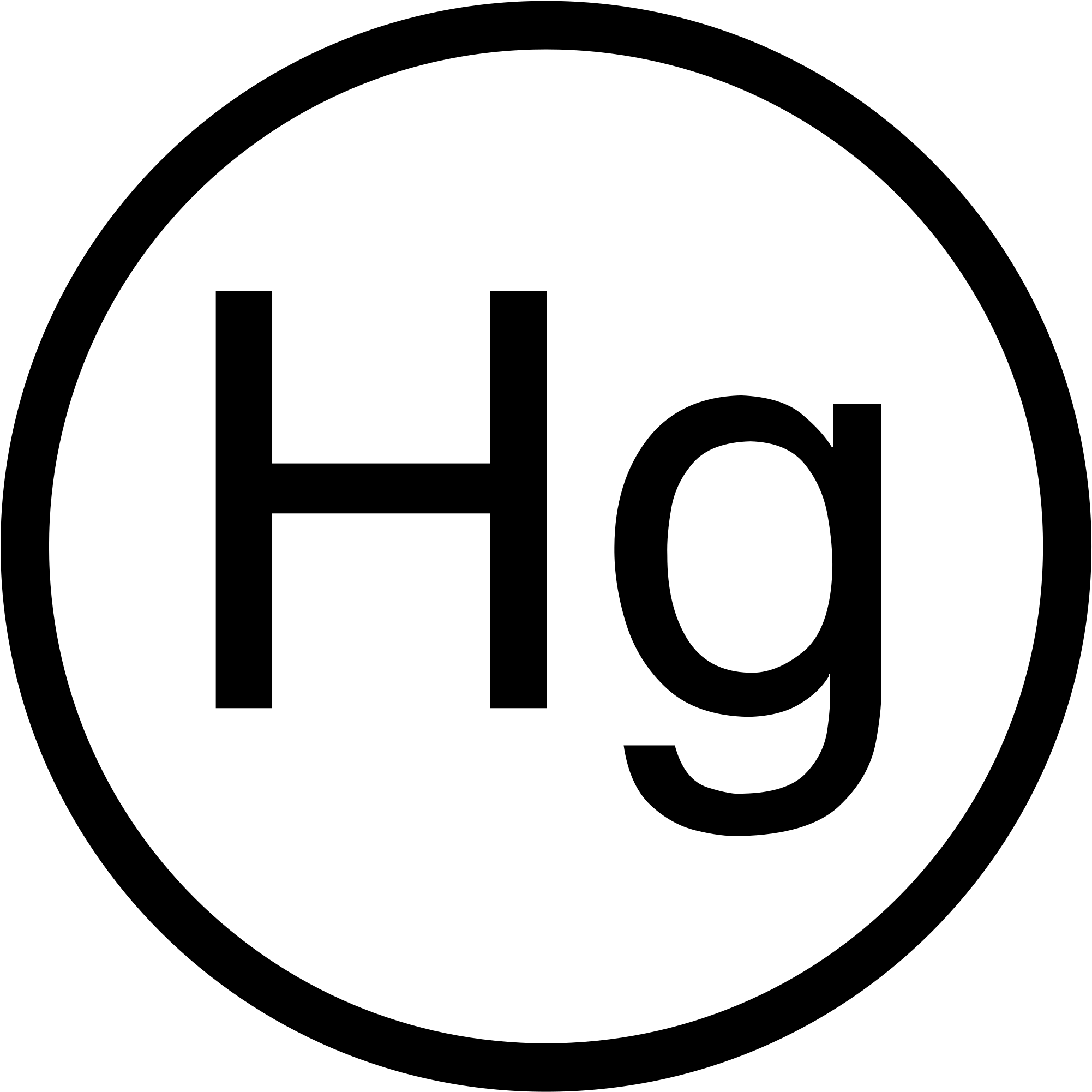 Mercury Element Symbol Hg