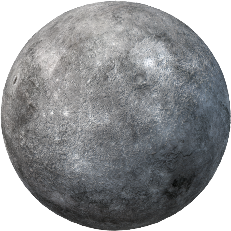 Mercury Planet Surface Texture 908x908 PNG image with a transparent background, free high-resolution download