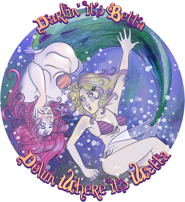 Mermaid_ Fantasy_ Underwater_ Artwork PNG with transparent background