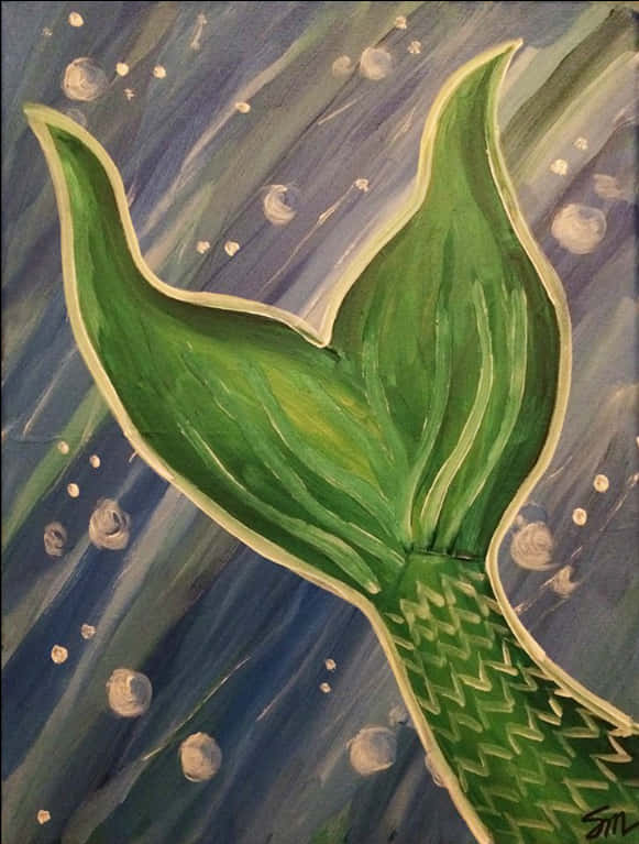 Mermaid Tail Painting