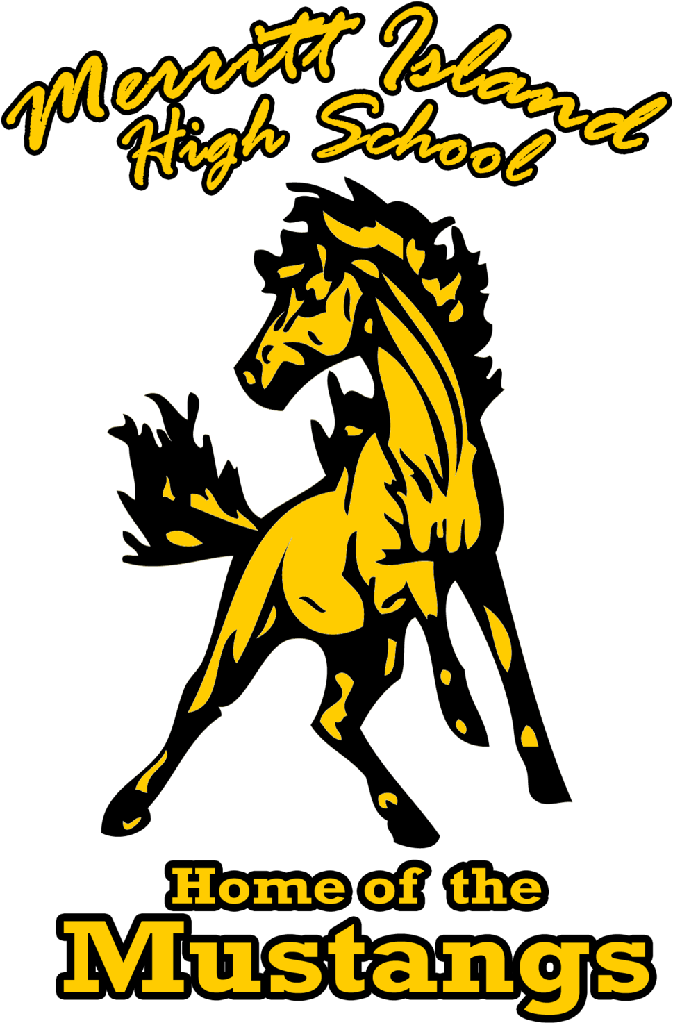 Merritt Island High School Mustangs Logo