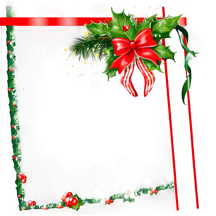 Merry Christmas Frame PNG 40 PNG image with a transparent background, free high-resolution download