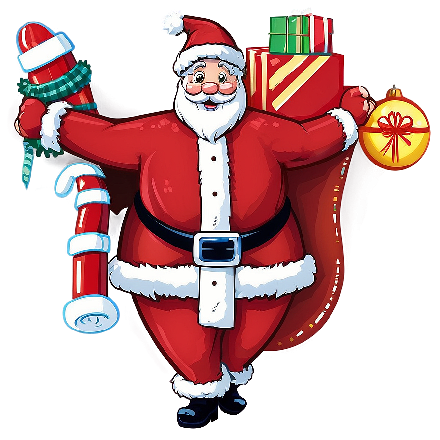 Merry Christmas Santa PNG 50 PNG with transparent background