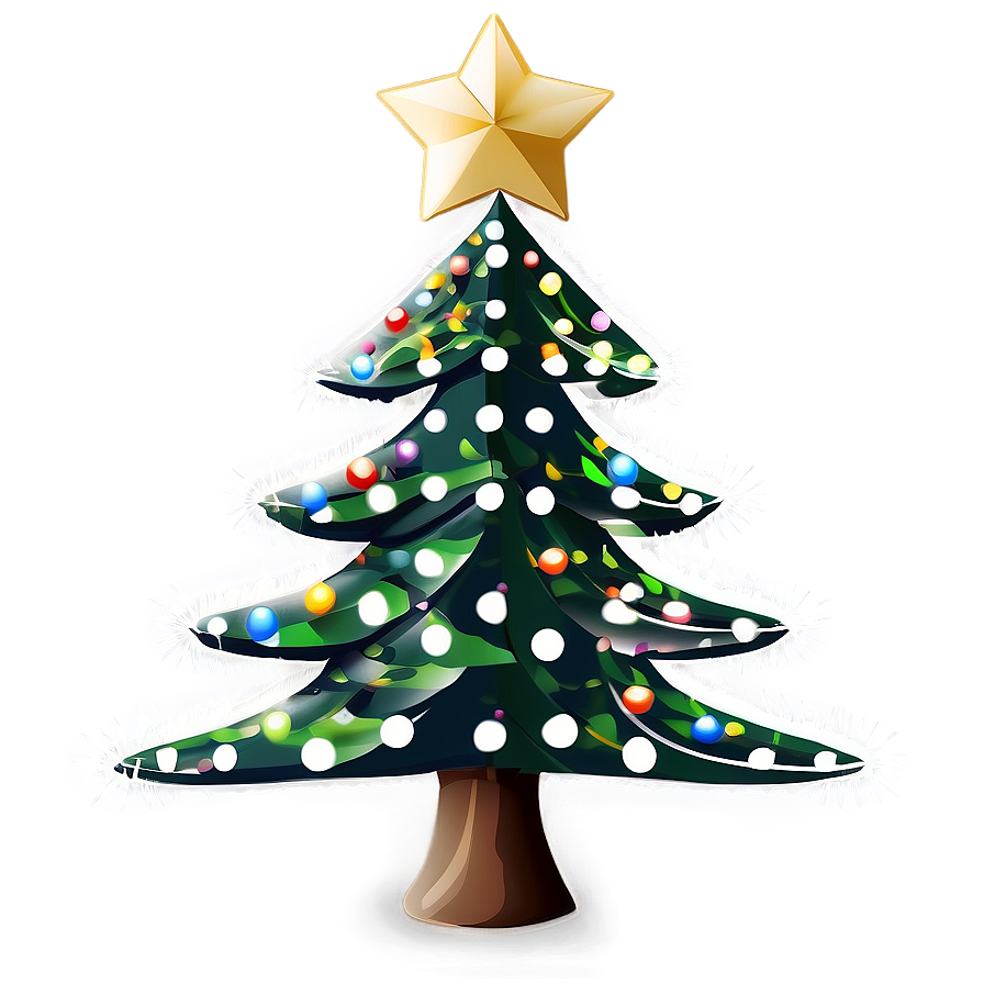 Merry Christmas Tree Design Png 06132024