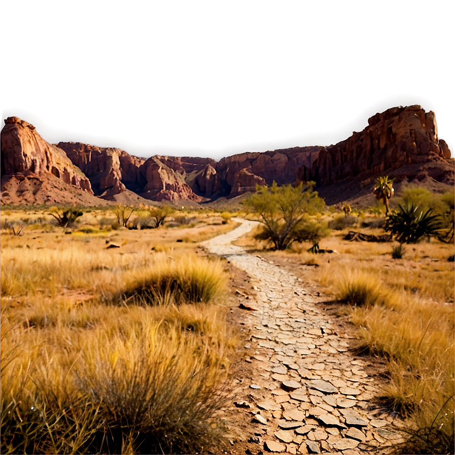 Mesa With Hiking Trail Png 44